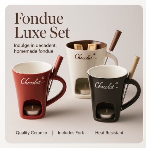 Fondue Love- fondue holder - Image 1